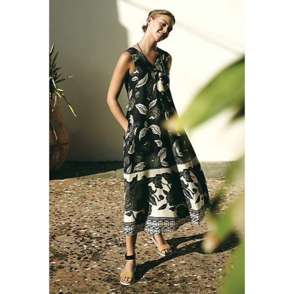 Anthropologie Floral Print Tent Dress